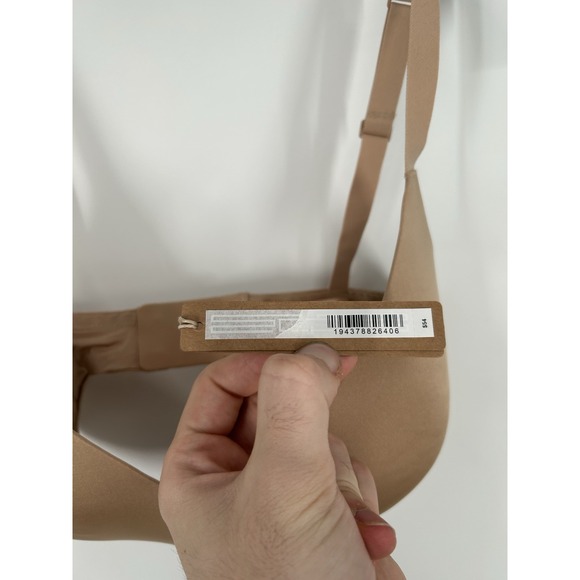 Skims Wireless Form T Shirt Bra Clay Tan Beige Padded‎ Adjustable Size 32DDD - Picture 3 of 6